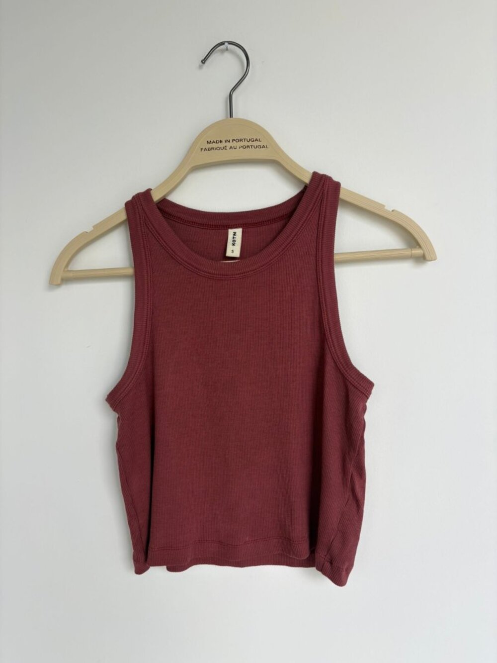 🤎 KOTN Ribbed Cropped Tank – Size Small